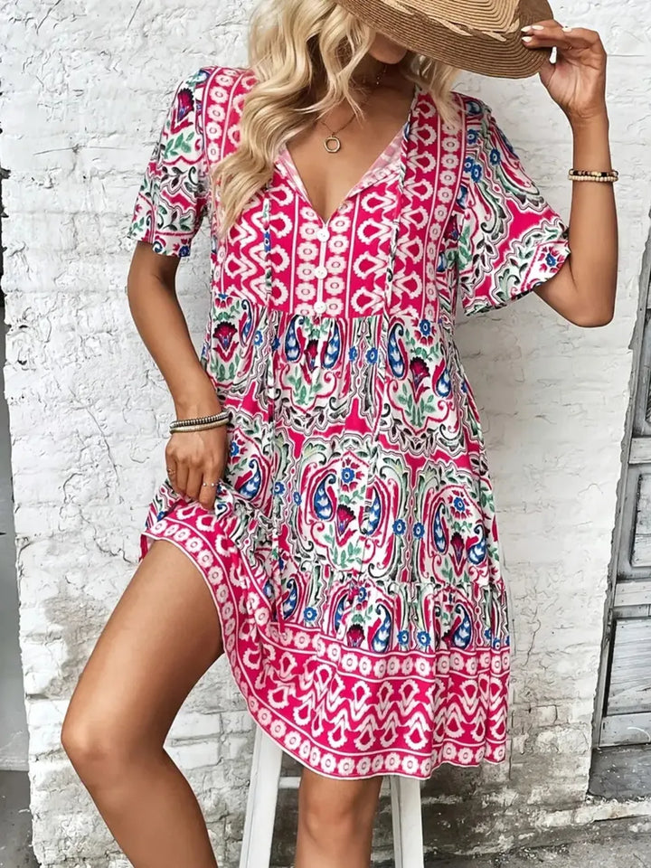 Comfortable casual summer mini dress for women