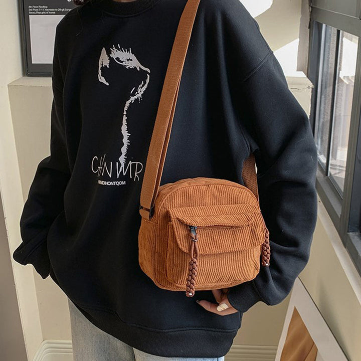 Everyday women's crossbody bag with a unique textured pattern.