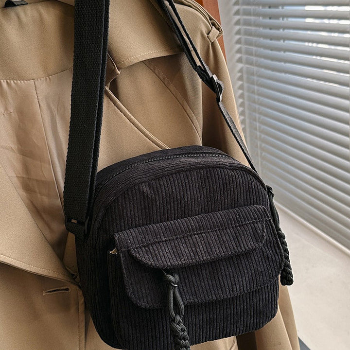 Modern women's crossbody bag with an attractive textured finish.