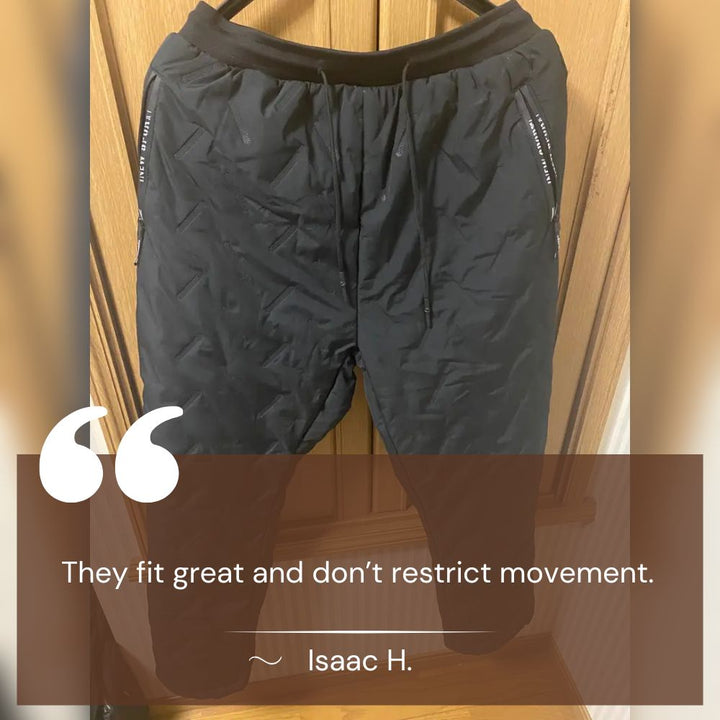 Comfortable women's thermal waterproof pants, perfect for cold weather relaxation or active outdoor adventures.