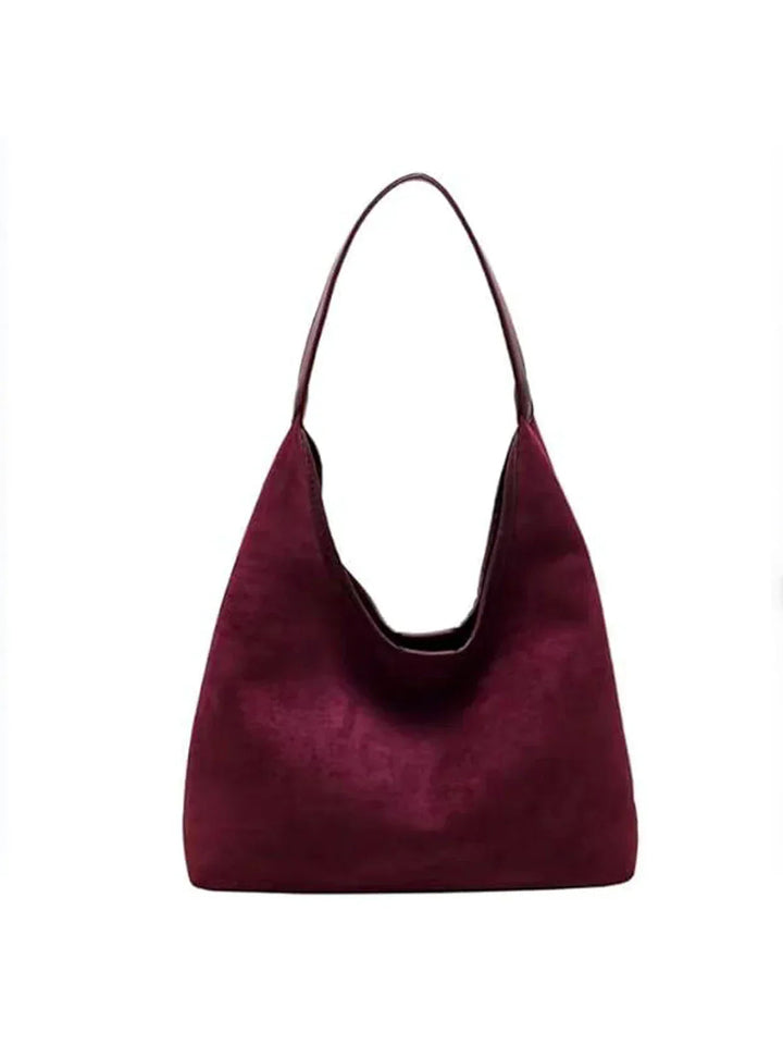 Women's Vegan Suede Tote Bag - Chic & Versatile Carryall