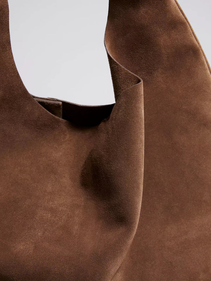 Women's Vegan Suede Tote Bag - Chic & Versatile Carryall