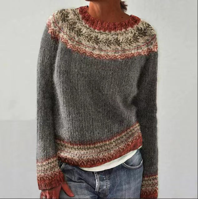 Fischer-Z bestsellers: Women's vintage knit sweater in a warm, autumn-inspired hue.
