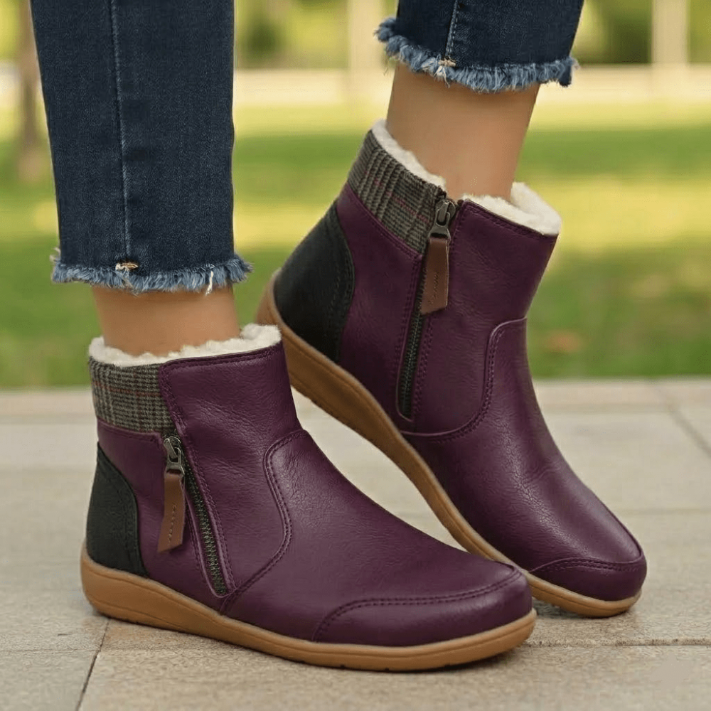 Everyday women's waterproof comfort shoes, orthopedic support & non-slip design for walking in autumn-winter.