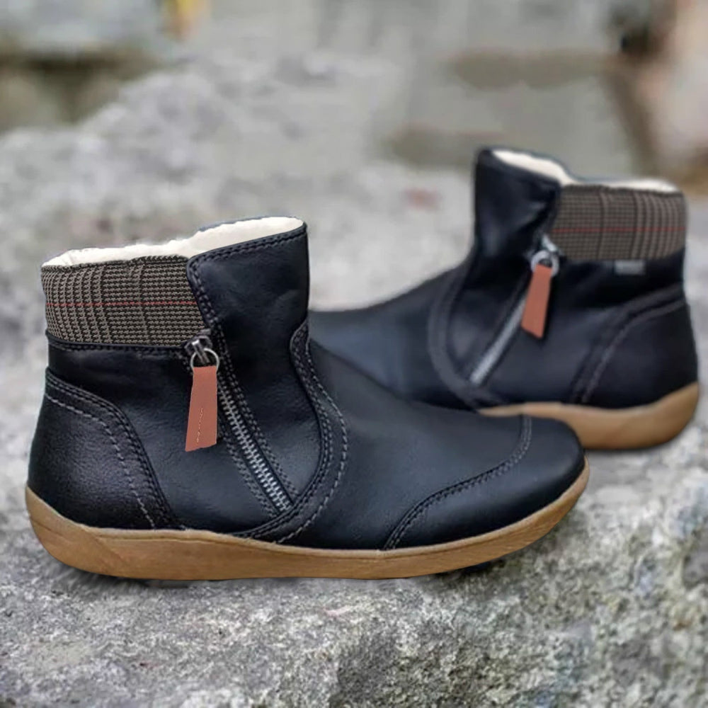 Women's waterproof orthopedic walking shoes, non-slip sole ensures comfort and support for winter weather.