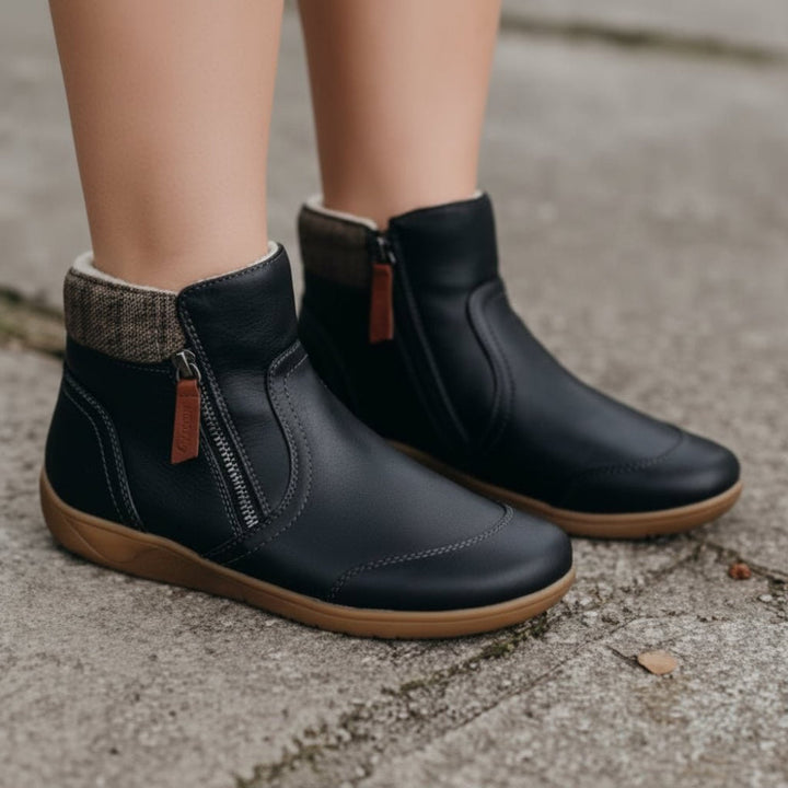 Supportive women's waterproof comfort footwear, non-slip orthopedic design with stylish appeal for daily wear.