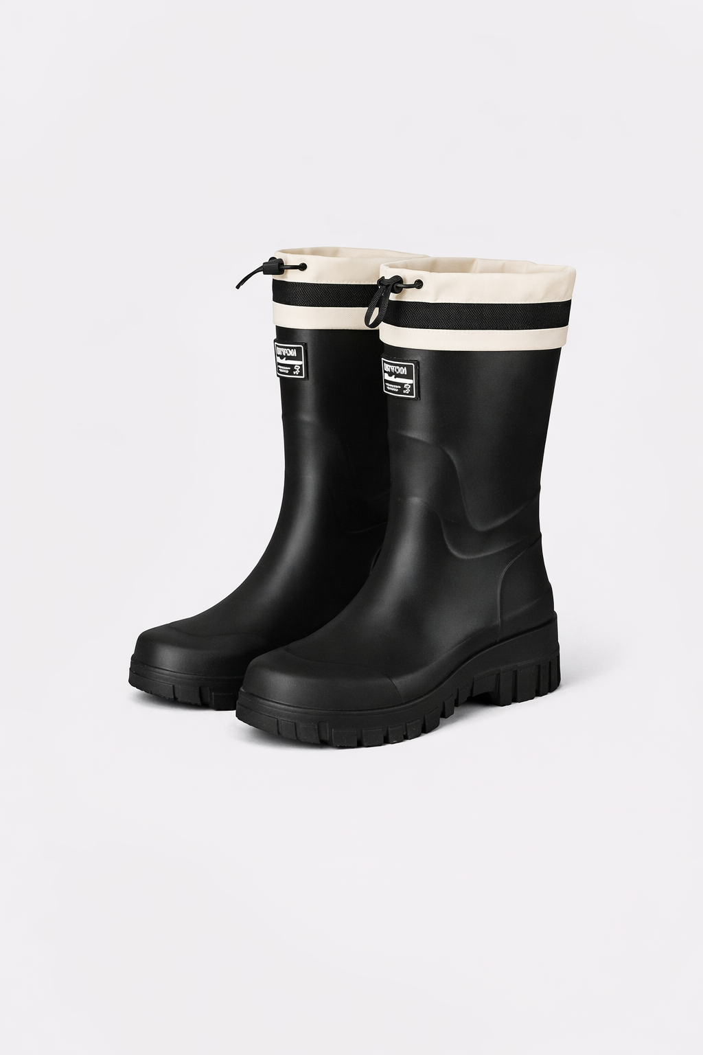 Fashionable and functional women's waterproof rain boots.