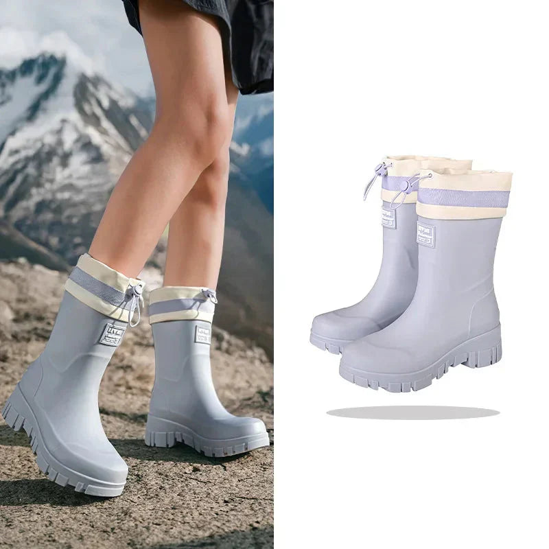 Secure fit and waterproof protection in women's boots.