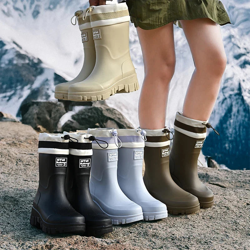 Ideal gardening boots for women, offering slip-on convenience.