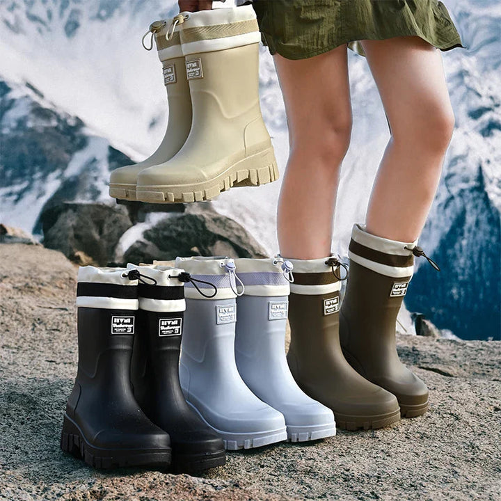 Ideal gardening boots for women, offering slip-on convenience.