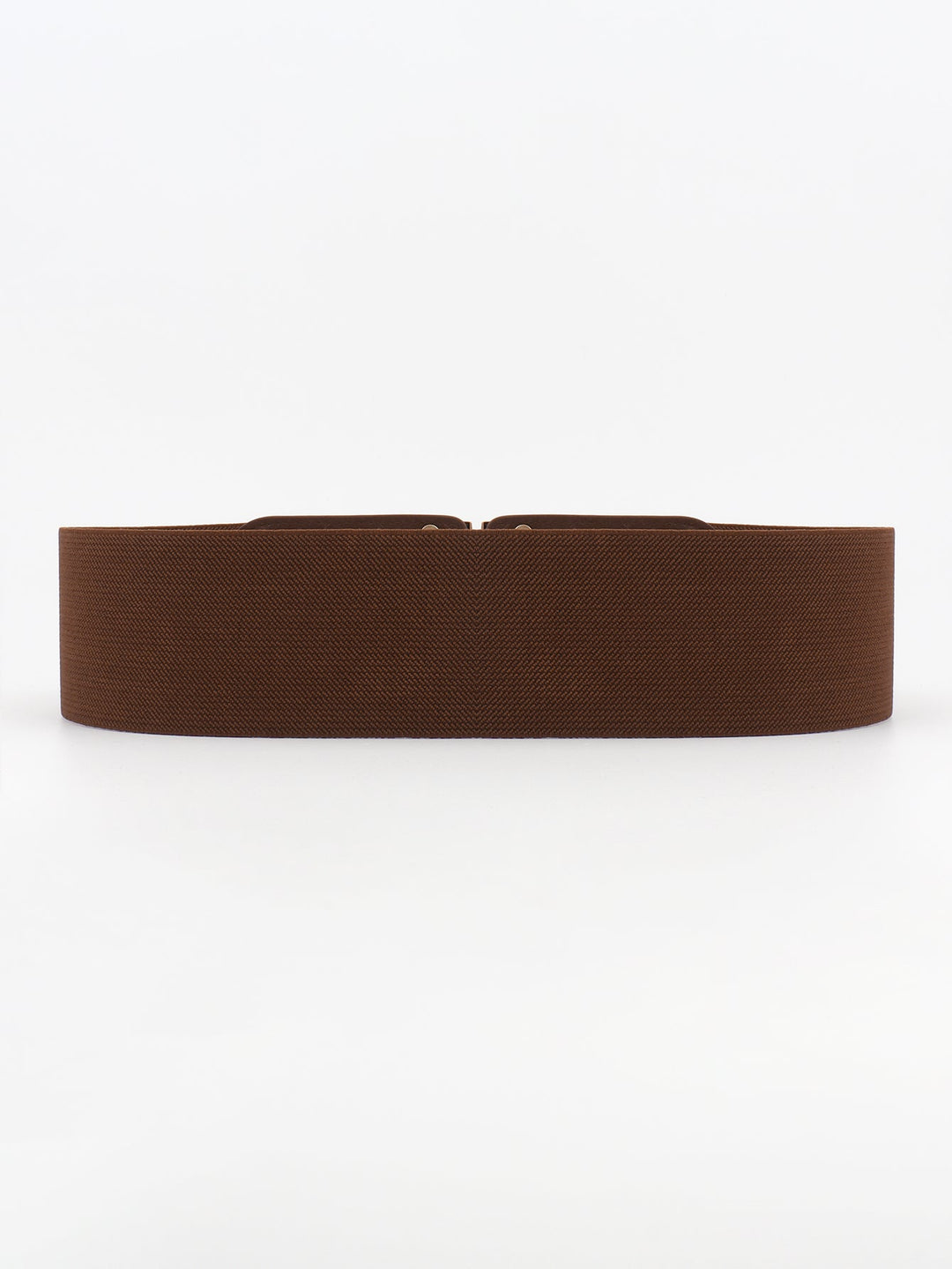 Gold buckle wide elastic waist belt, a versatile women's fashion accessory