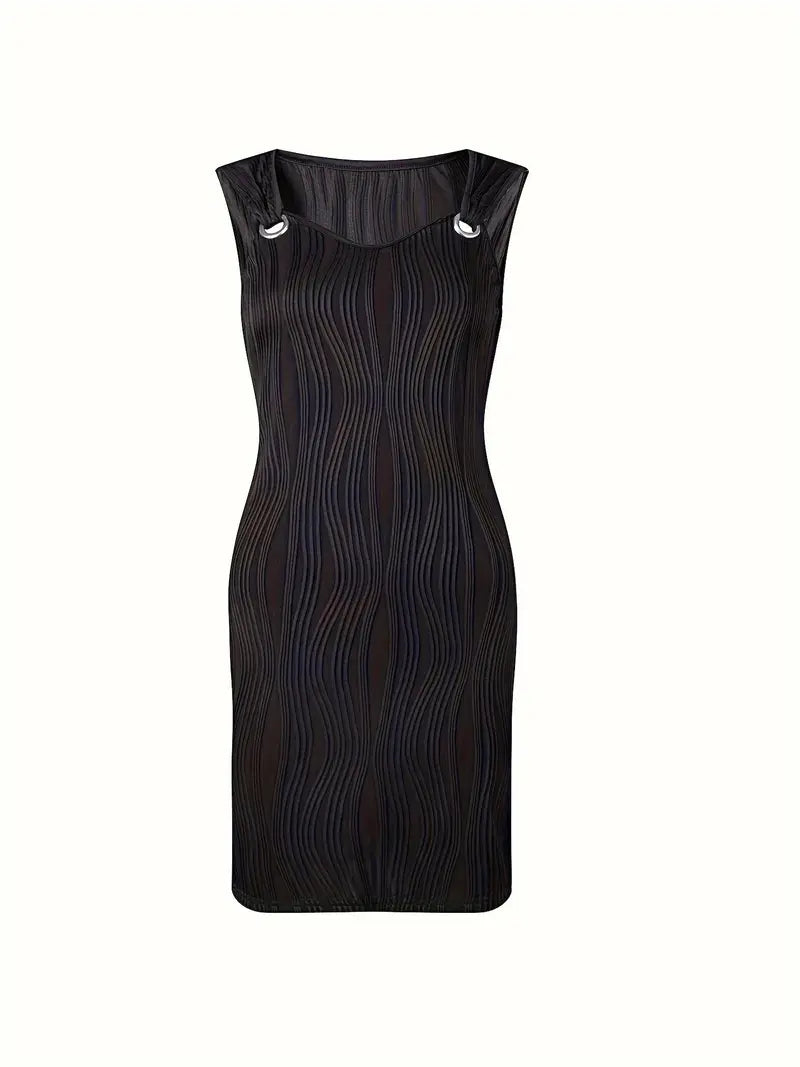 Stylish women's A-line mini dress with a V-neck. Flattering short cut, versatile for parties & casual looks.