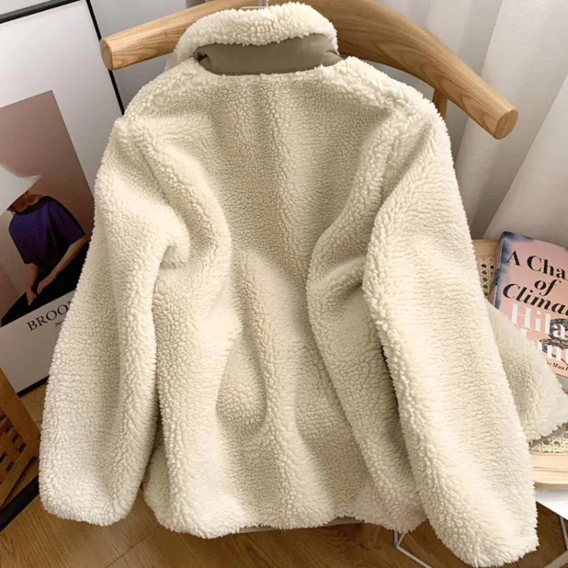 Women's everyday cozy zip-up jacket, perfect for casual outings. Stylish and comfortable fall fashion.