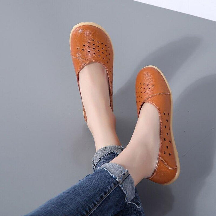 Chic women's wide fit slip-on flats for bunions. Experience ultimate comfort and support all day.
