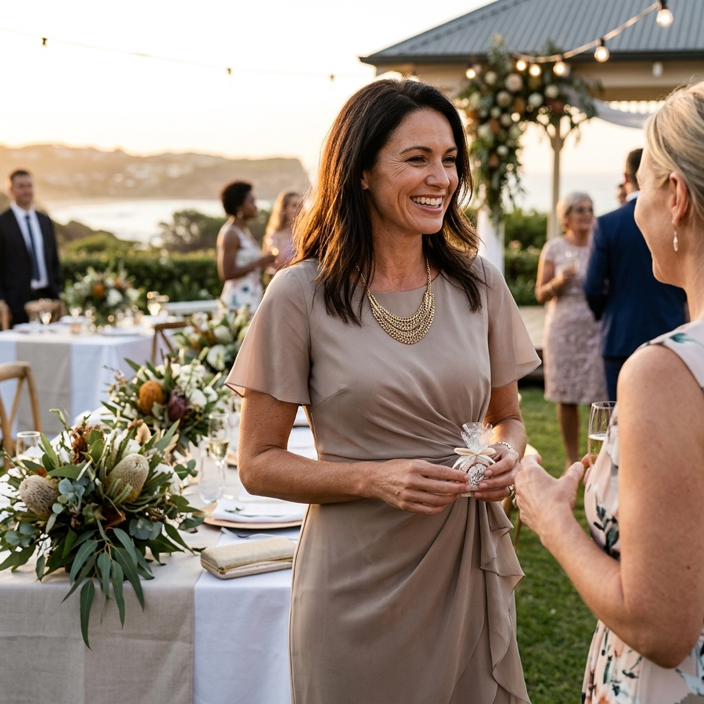Versatile women's elegant midi dress, flutter sleeves & ruffle hem. Ideal formal, party or wedding guest attire.