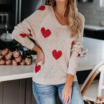 Beige & Red