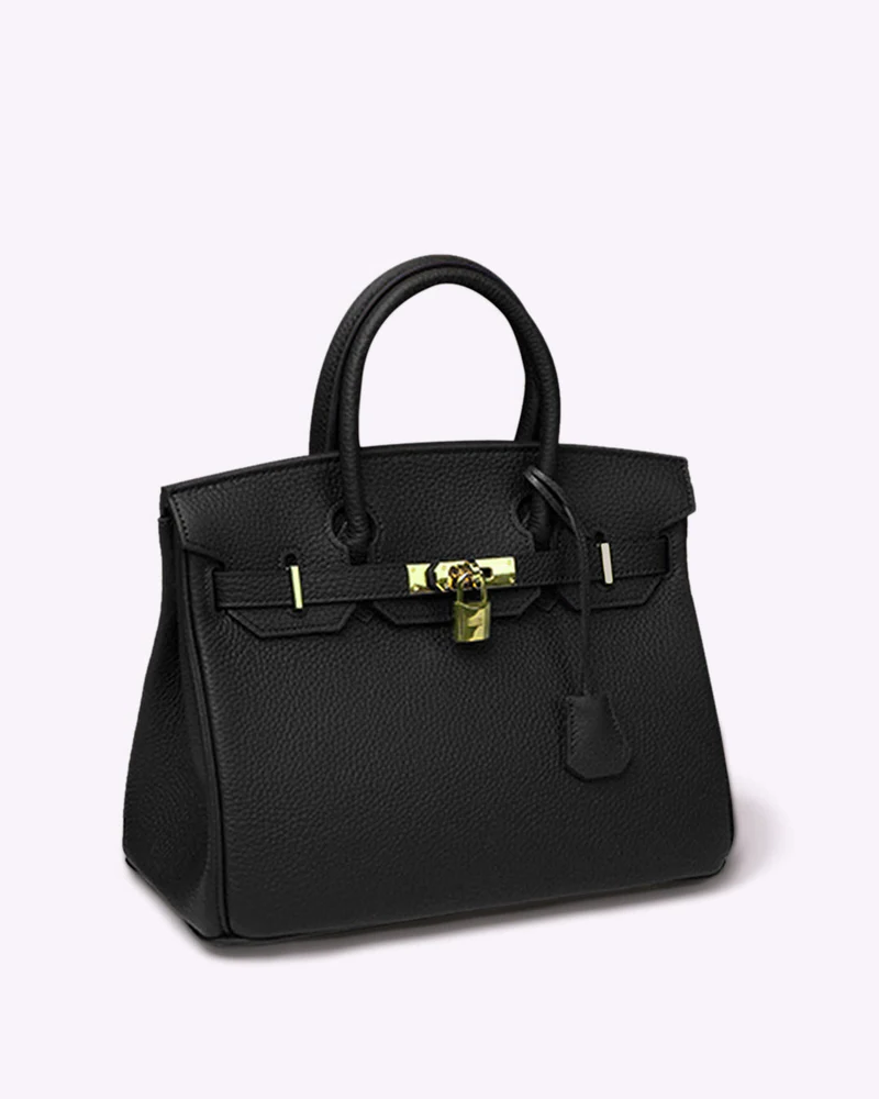 Designer quality women's leather tote bag. Luxurious and stylish shoulder bag for work & travel essentials.