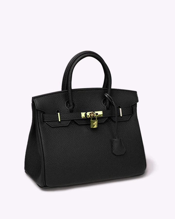 Designer quality women's leather tote bag. Luxurious and stylish shoulder bag for work & travel essentials.
