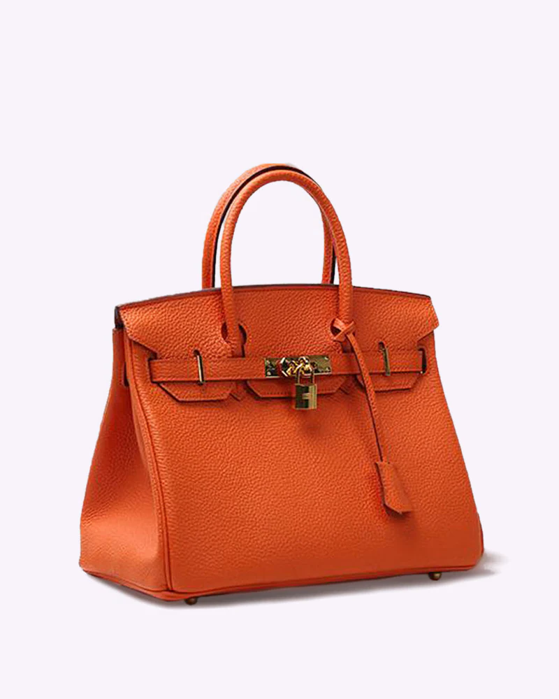 Premium luxury women's leather tote. Practical and stylish genuine leather handbag for work & travel.