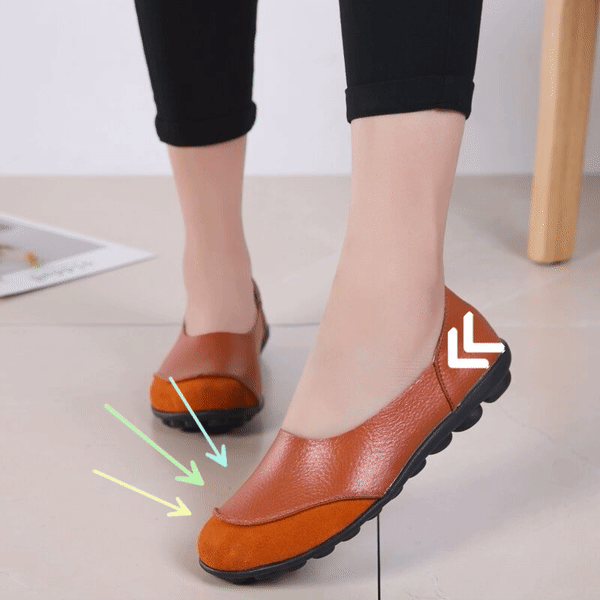 Slip-on women's bunion moccasins, wide fit for ultimate comfort & foot pain relief.