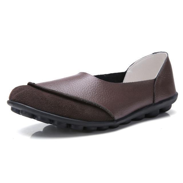 Chic women's wide fit moccasins, bunion relief flats offering both style & comfort.