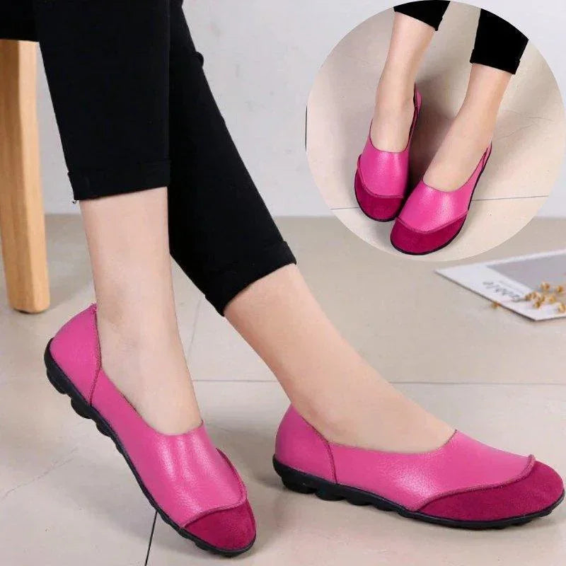 Trendy wide fit moccasins for women, bunion comfort shoes for a fashionable look.
