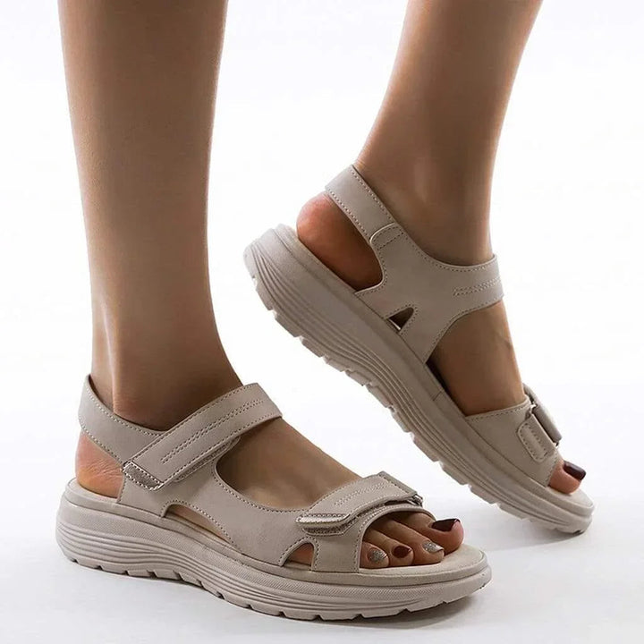 Comfortable women's sport sandals featuring advanced arch support for foot health & bunion relief.