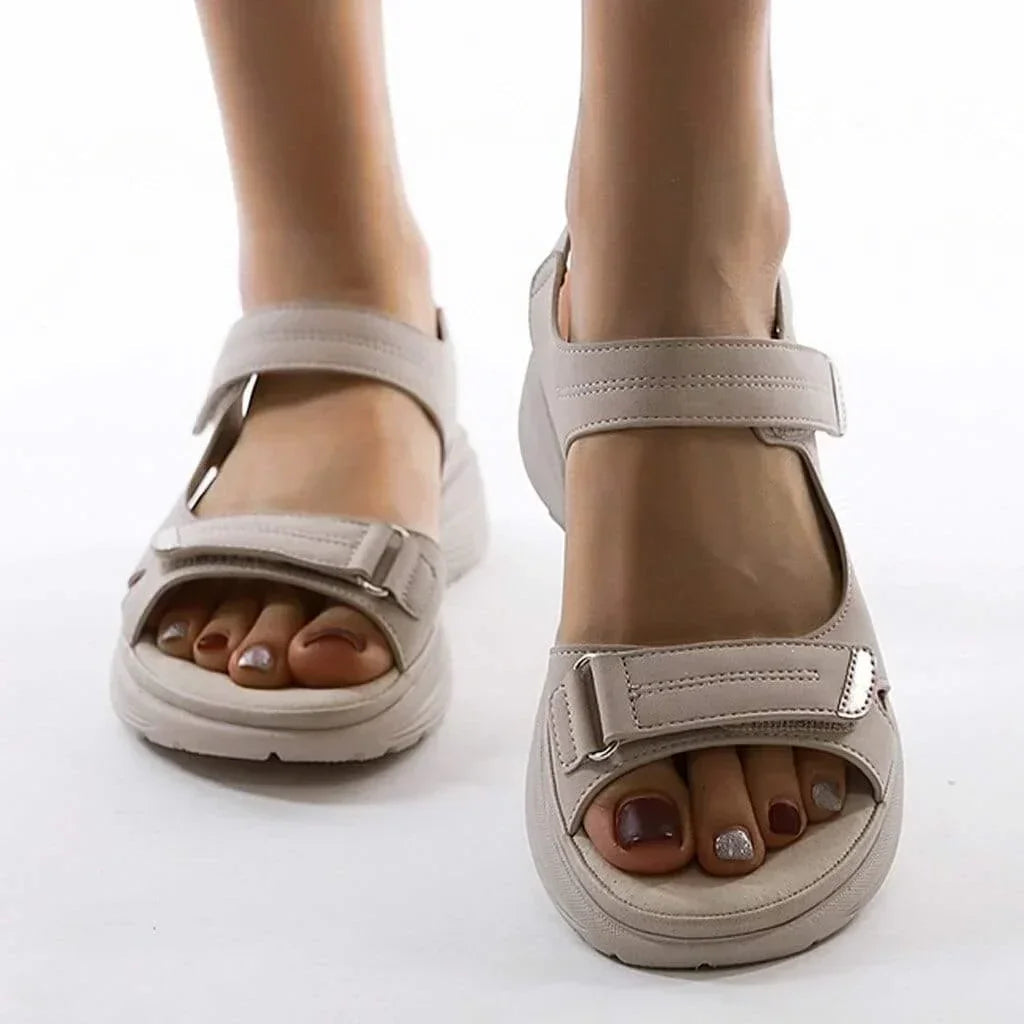Women's orthopedic sport sandals with arch support & wide toe box for comfortable all-day wear.