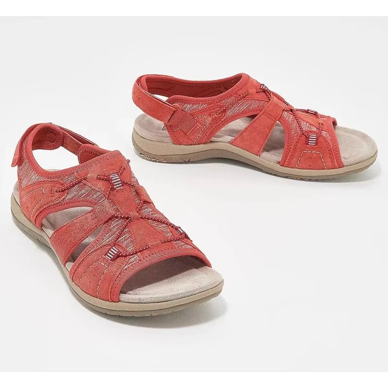 Practical women's sandals with adjustable straps and comfortable arch support for custom fit.