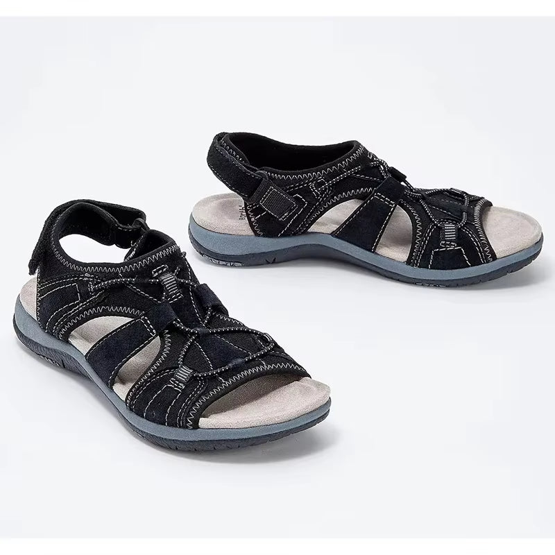 Women's comfortable sandals with arch support, ideal for walking and summer activities.