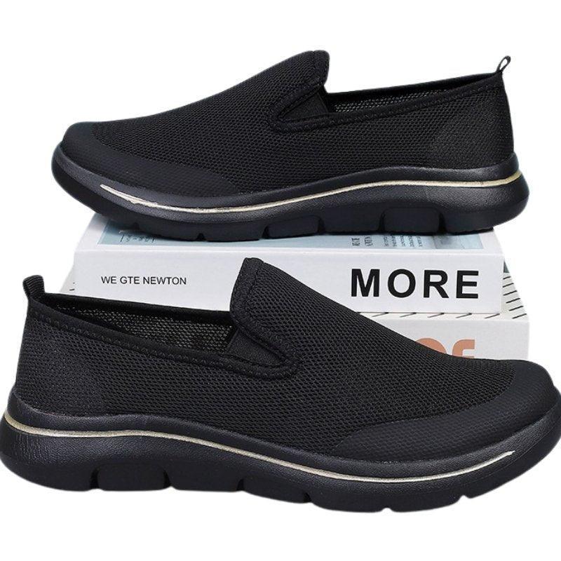 Easy slip-on women's sneakers with a wide toe box, great for casual comfort.