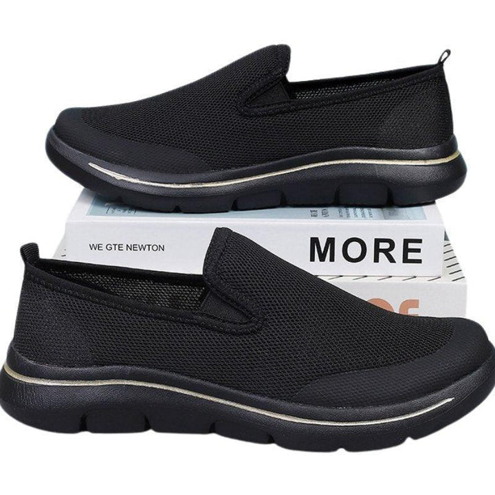 Easy slip-on women's sneakers with a wide toe box, great for casual comfort.