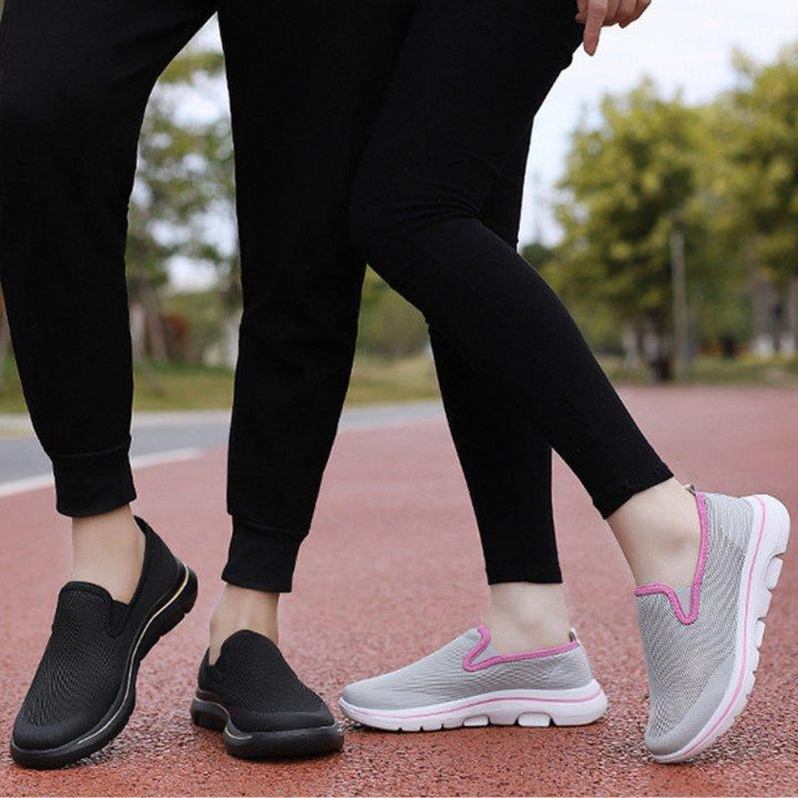 Stylish wide toe slip-on sneakers for women, ultimate comfort & arch support.