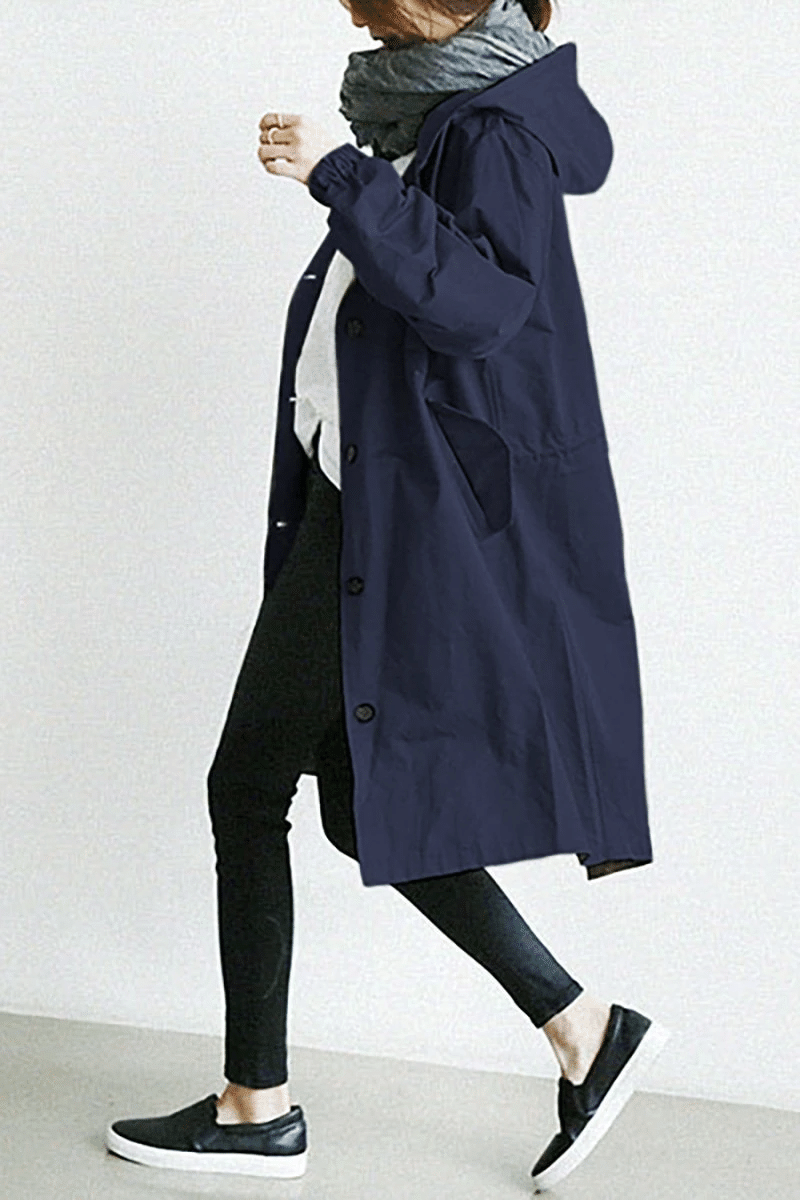 Lightweight women's travel jacket. The Aurora Windbreaker offers waterproof, stylish, and casual outerwear.