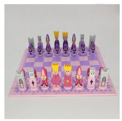 Child's hands moving a wooden chess piece on an educational strategy game board, promoting family fun & learning.
