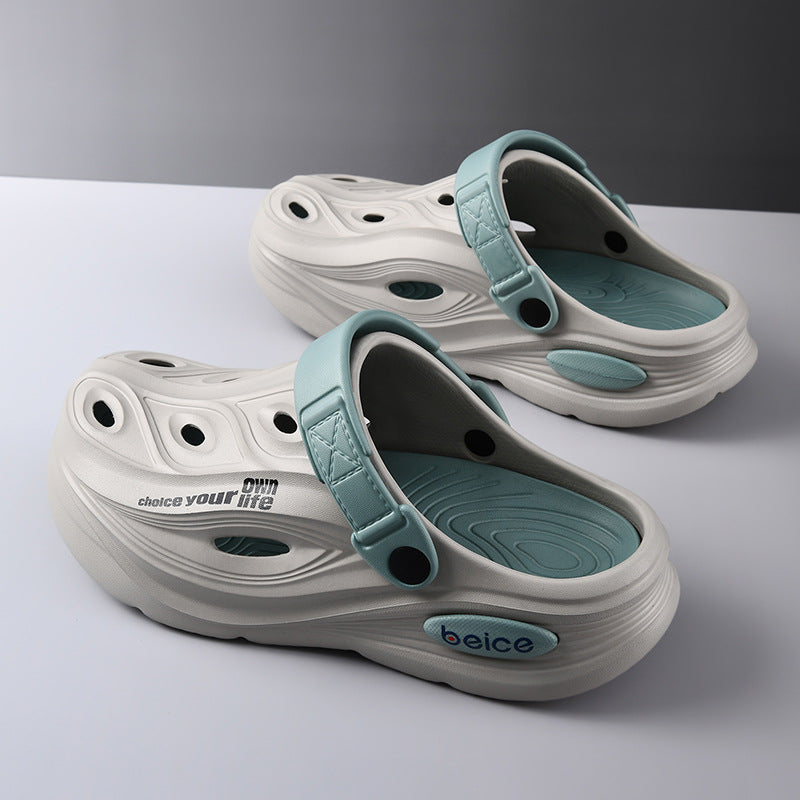 Men's comfort clogs, slip-on style, ergonomic design for daily wear and outdoor activities.