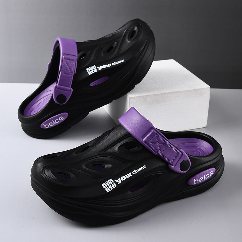 Easy wear men's slip-on comfort clogs, perfect for garden or casual outdoor activities.