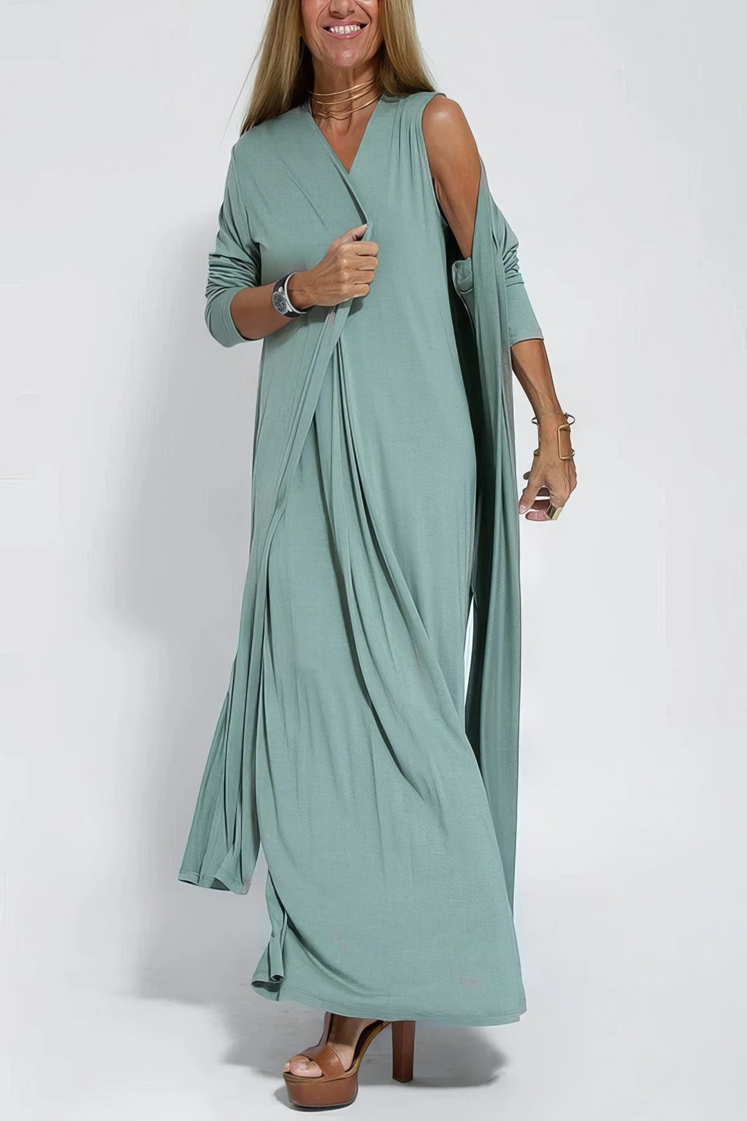 Claire Long Dress | Elegant & Flowing