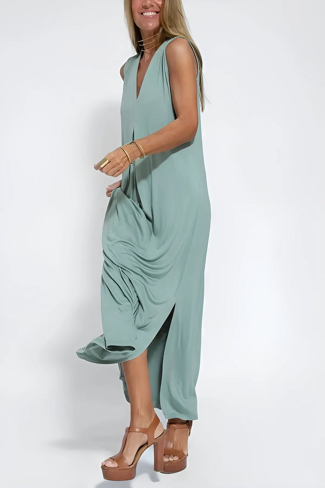 Claire Long Dress | Elegant & Flowing