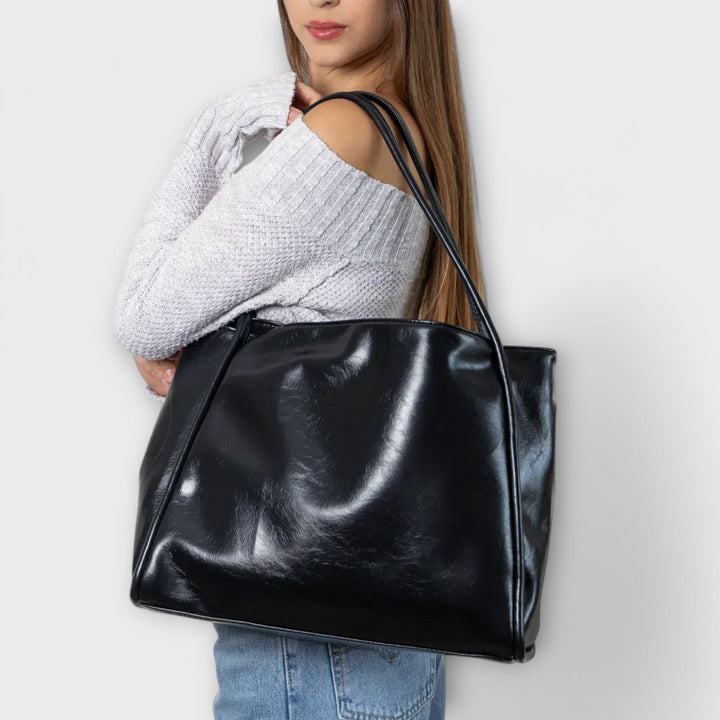 Polished Leather Handbag