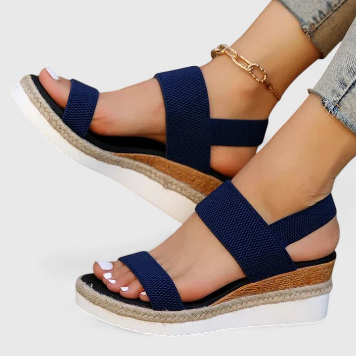 Supportive women's summer sandals, engineered for comfort with advanced arch support.