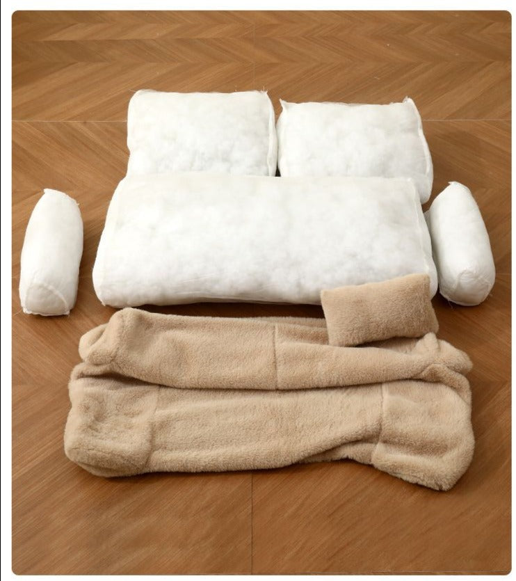 Premium pet furniture; a calming dog & cat bed for ultimate anxiety relief and washable convenience.