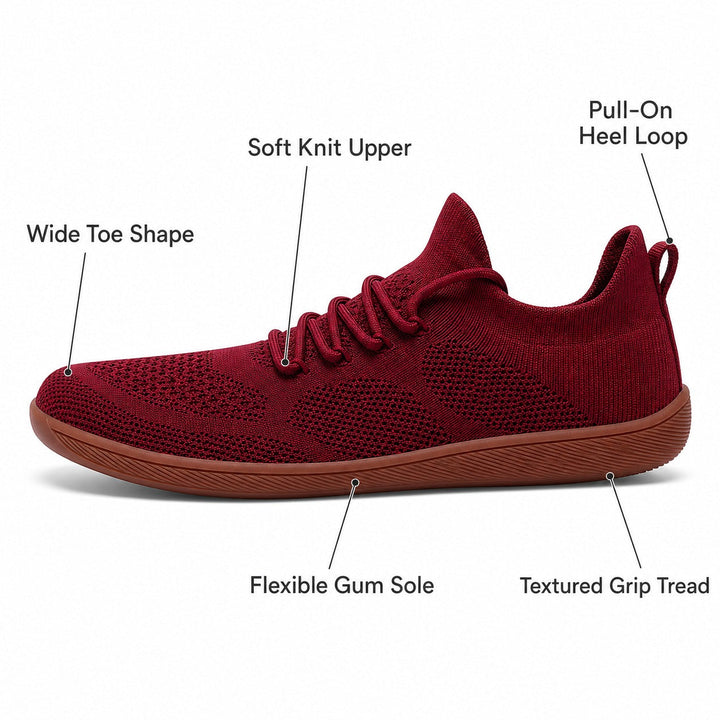 Women's walking shoes: wide toe barefoot design for natural movement and comfort.