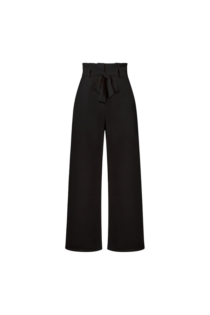Women's flowy wide leg belted linen pants, high waist, comfortable, for sophisticated summer outfits.