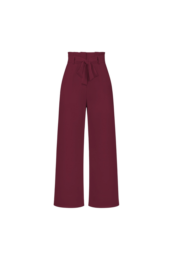 Flowy high waist wide leg linen pants for women, belted, versatile, elegant summer bottoms.