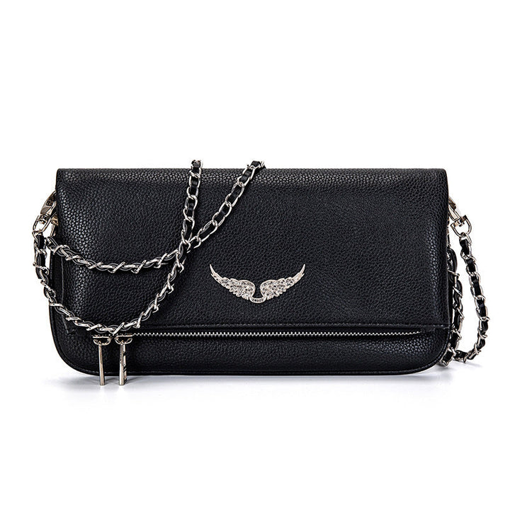 Chic checked luxury clutch handbag for women, a stylish and versatile statement piece for any occasion.